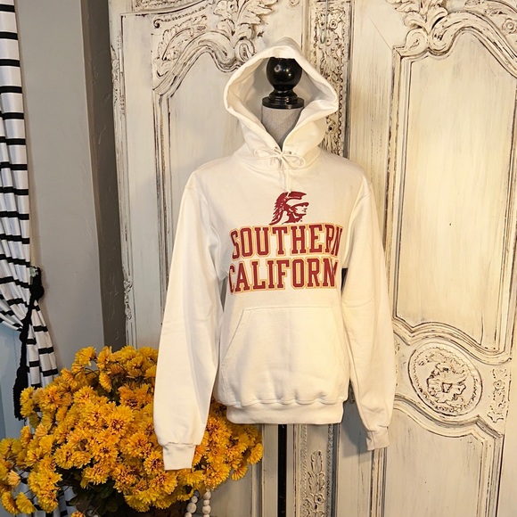 Champion Other - Champion Authentic Sports Apparel White University of Southern California Hoodie